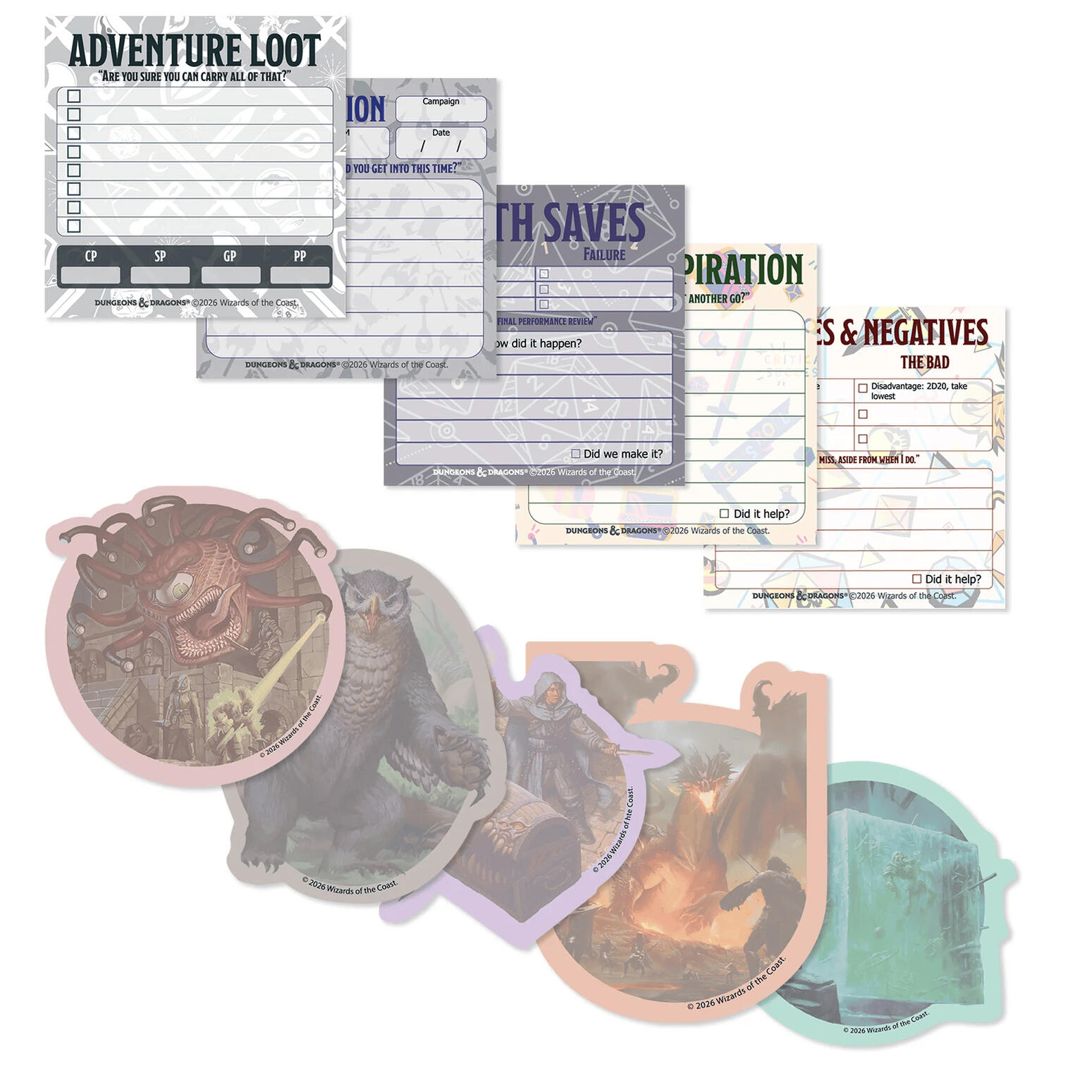 Dungeons & Dragons Sticky Notes